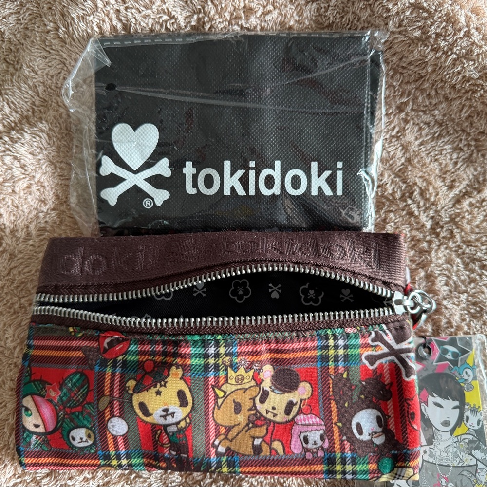 Tokidoki Red Plaid Pouch - Picture 3 of 3